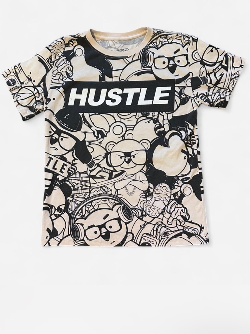 Fresh Laundry “HUSTLE” graphic T-shirt 🖤🤎